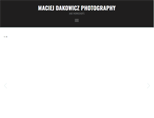 Tablet Screenshot of maciejdakowicz.com